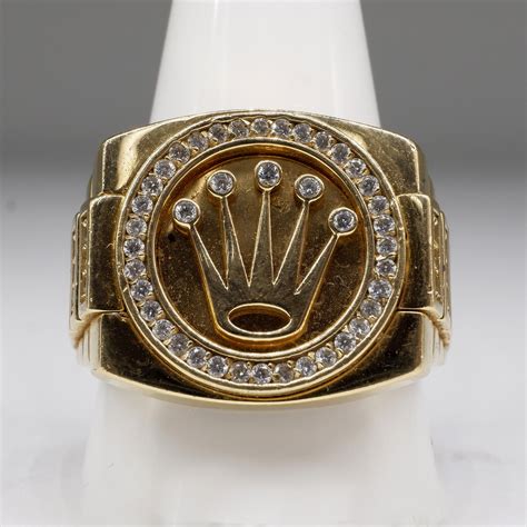 rolex ring gold 18k.